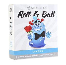 Стимулирующий презерватив-насадка Roll   Ball Classic фото в интим магазине Love Boat