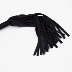 Черный кожаный флоггер - 45 см.