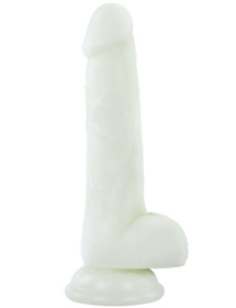 Светящийся в темноте фаллоимитатор 7 Inch Lumino Play Silicone Dildo - 18 см. фото в интим магазине Love Boat