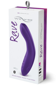 Фиолетовый вибромассажёр We Vibe Rave Purple - 19,3 см. фото в интим магазине Love Boat