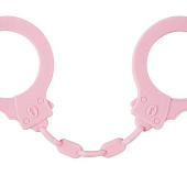 Розовые силиконовые наручники Suppression