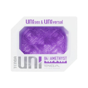 Фиолетовый мастурбатор-стимулятор Tenga Uni Amethyst фото в интим магазине Love Boat