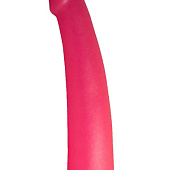 Розовый стимулятор простаты из геля - 18 см.