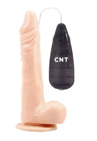 Телесный вибратор-реалистик 8.5 Vibrating Beginner Dildo - 21,5 см. фото в интим магазине Love Boat