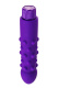 Фиолетовый вибратор с шишечками - 17 см.