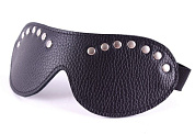 
Черная кожаная маска с декором фото в интим магазине Love Boat