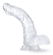 Прозрачный фаллоимитатор Luster - 21,5 см. фото в интим магазине Love Boat