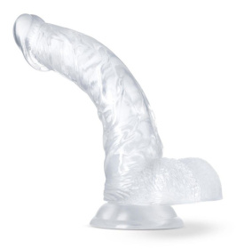 Прозрачный фаллоимитатор Luster - 21,5 см. фото в интим магазине Love Boat