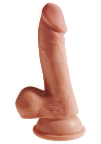Кофейный фаллоимитатор на присоске 6,5  Triple Density Cock - 20,3 см. фото в интим магазине Love Boat