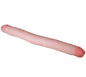 Двусторонний фаллоимитатор из неоскин - 49 см.