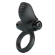 Черное эрекционное кольцо с вибрацией Adrien