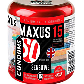 Ультратонкие презервативы MAXUS Sensitive - 15 шт.