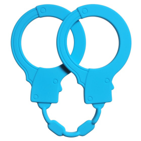 
Голубые силиконовые наручники Stretchy Cuffs Turquoise фото в интим магазине Love Boat