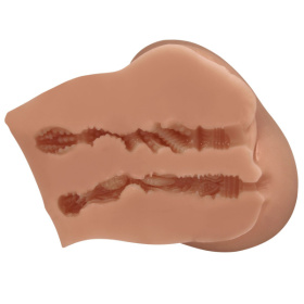 Карамельный мастурбатор-полуторс Luna с вибрацией