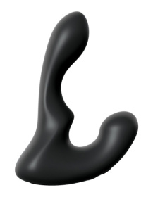Черный анальный вибростимулятор P-Spot Milker - 14 см. фото в интим магазине Love Boat