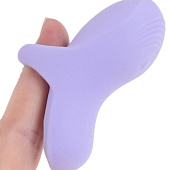Сиреневый сенсорный вибромассажёр на палец Fuzu Sensa