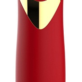 Красный силиконовый мини-вибратор - 13,7 см.