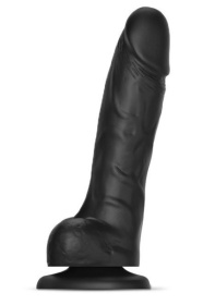 Черный фаллоимитатор Strap-On-Me Sliding Skin Realistic Dildo size L фото в интим магазине Love Boat