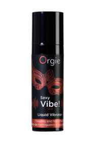 Разогревающий гель для массажа ORGIE Sexy Vibe Hot с эффектом вибрации - 15 мл. фото в интим магазине Love Boat