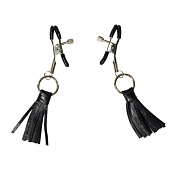 Зажимы на соски Sweet Escape с кожаными кисточками