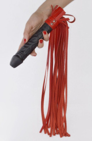 
Плеть  Ракета  с красными хвостами - 65 см. фото в интим магазине Love Boat