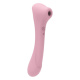 Нежно-розовый двусторонний стимулятор Daisy Massager - 20,2 см.
