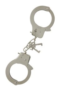 
Металлические наручники с ключиками LARGE METAL HANDCUFFS WITH KEYS фото в интим магазине Love Boat