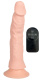 Телесный вибратор на присоске с пультом ДУ Bendable RC Vibrator - 21,5 см.