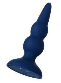 Синяя анальная вибровтулка OPlay Prime - 12 см. фото в интим магазине Love Boat