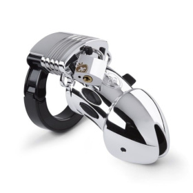 
Мужской пояс верности Pubic Enemy No1 Silver Edition фото в интим магазине Love Boat