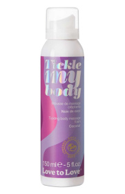 Массажная хрустящая пенка Tickle My Body Coconut с ароматом кокоса - 150 мл. фото в интим магазине Love Boat