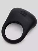 Черное эрекционное виброкольцо Sensation Rechargeable Vibrating Love Ring фото в интим магазине Love Boat
