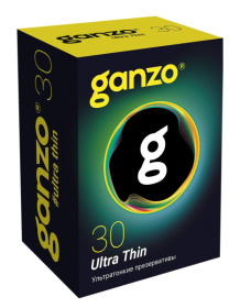 Супертонкие презервативы Ganzo Ultra thin - 30 шт. фото в интим магазине Love Boat