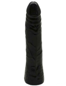 Черный гнущийся фаллоимитатор REALISTIC - 18,5 см. фото в интим магазине Love Boat