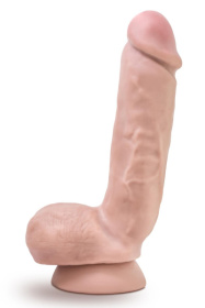 Телесный фаллоимитатор 8.5 Inch Cock With Balls - 21,5 см. фото в интим магазине Love Boat