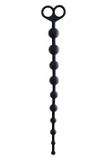 Черные анальные бусы Cephei - 33,5 см. фото в интим магазине Love Boat