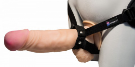 Поясной супергигант на присоске - 24,5 см. фото в интим магазине Love Boat