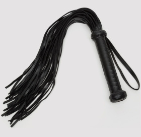 
Черный кожаный флоггер Bound to You Faux Leather Flogger - 63,5 см. фото в интим магазине Love Boat