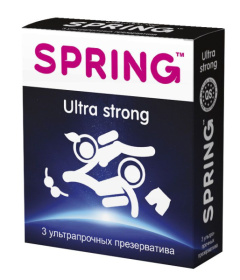 Ультрапрочные презервативы SPRING ULTRA STRONG - 3 шт. фото в интим магазине Love Boat