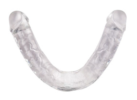 Прозрачный двусторонний фаллоимитатор Infinity - 33,5 см. фото в интим магазине Love Boat