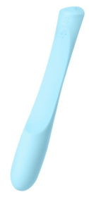 Голубой гибкий водонепроницаемый вибратор Sirens Venus - 22 см. фото в интим магазине Love Boat
