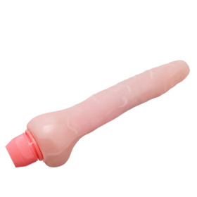Телесный гнущийся вибратор Sensual Spin - 19,3 см.