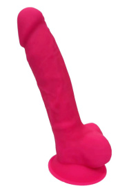 Розовый фаллоимитатор Dildo With Balls 7Inch - 17,7 см. фото в интим магазине Love Boat