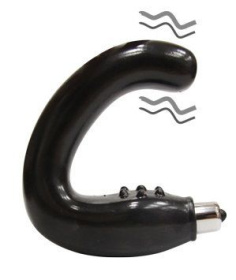 Чёрный массажёр простаты серии Sex Expert фото в интим магазине Love Boat