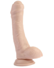 Телесный фаллоимитатор Super Sex Cock - 20,5 см. фото в интим магазине Love Boat