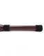 Бордовая плеть Maroon Leather Whip с гладкой ручкой - 45 см.