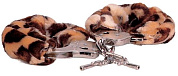
Металлические наручники, обшитые леопардовым мехом фото в интим магазине Love Boat