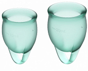 Набор темно-зеленых менструальных чаш Feel confident Menstrual Cup