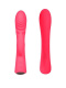 Красный перезаряжаемый вибратор-кролик - 19,1 см.