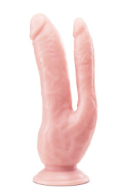 Телесный фаллоимитатор 8 Inch DP Cock - 20,32 см. фото в интим магазине Love Boat